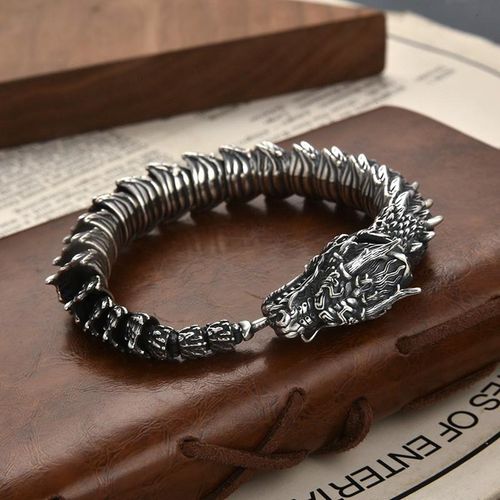 Dragon link bracelets for men, domineering punk dragon bone bracelet | eBay