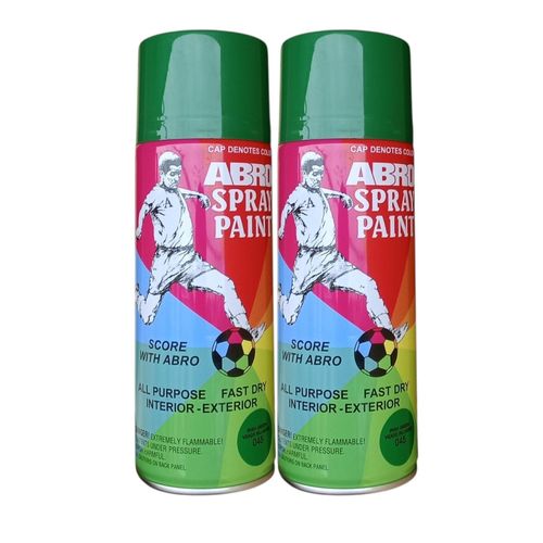 ABRO All Purpose Spray Paint 450ml - Irish Green - 2Pcs