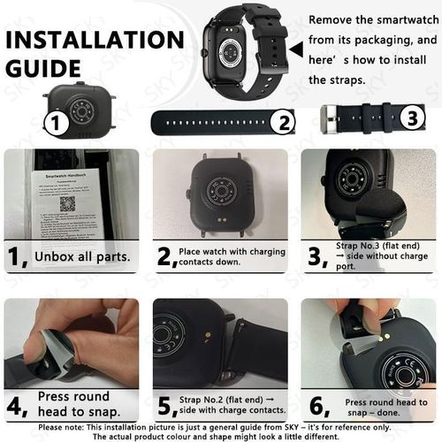 Generic 2.2-inch HD waterproof scratch-resistant smartwatch (all phones compatible) - image 8