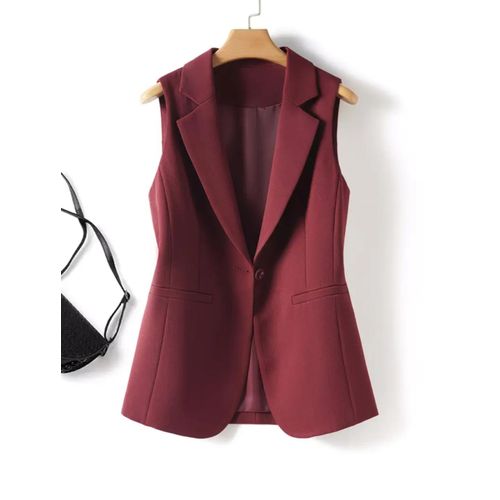 Fashion Ladies Sleeveless Blazer Jacket