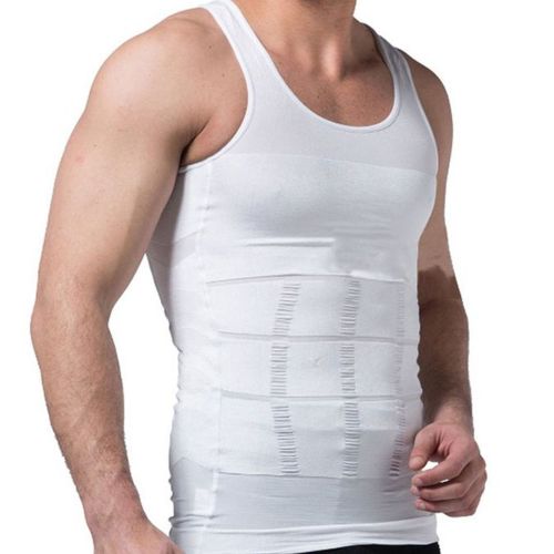 Fashion Men Body Slimming Shaper Vest Slim Chest Belly Waist Compression  Shirts Mens GYM Muscle Training Top Vest