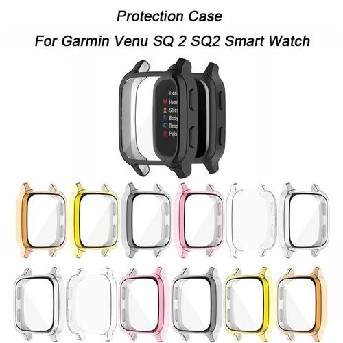 Generic 1~20pcs Protection Case For Garmin Venu Sq 2 Sq2 Smart Watch  Plating Tpu Soft Cover Full Screen Protector Shell For Garmin Venu