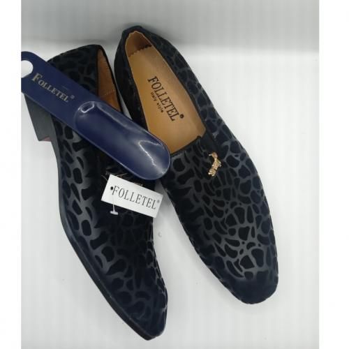 FOLLETEL Black Folletel Smart Loafers