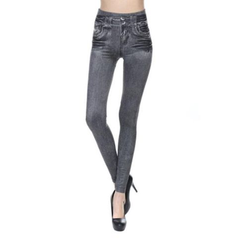 Generic Jeans Xs-4xl Women Fleece Lined Winter Jegging Jeans Genie Slim  Jeggings Leggings 2 Real Pockets Woman Fitness Pants