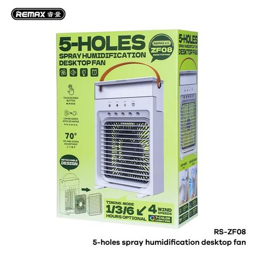 product_image_name-Remax-RS-ZF08 5-HOLES SPRAY HUMIDIFICATION DESKTOP FAN-1