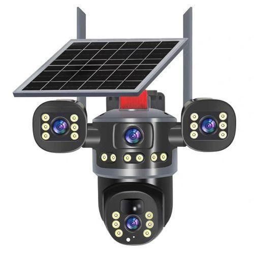 Generic Latest V380 8MP TRIPLE LEN 4G PTZ SOLAR SECURITY CAMERA