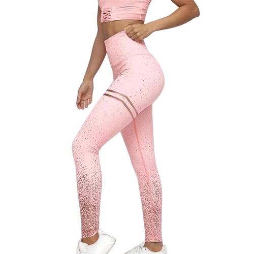 Women See Thru Leggings Women All Season Printed Elastic Slim