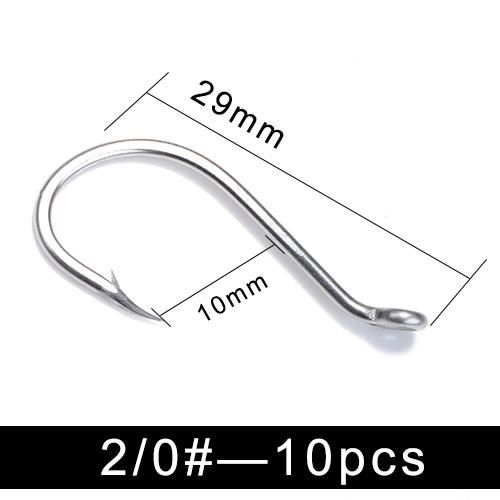 Generic Fish King 5packs 7/0-6 Stainless Steel Sea Fishing Hooks Saltwater  Barbed Assist Baitholder Ocus Hook With Ring