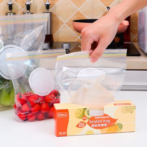 Generic Zip Bags Ziplock Fridge Bags Double-layer Food Storage