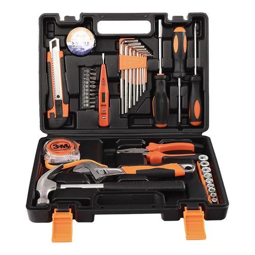 Generic 38pcs Hardware Household Hand Tool Kit Set DIY Screwdriver Hammer Tape Wrench Pliers