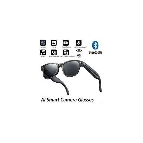 product_image_name-Generic-AI smart glasses for taking photos and videos, 4K HD Camera 8MP Photography Video Recording, Real Time Translation, GPT Object Identification, surveillance with 3 set of changeable lenses-Black-2