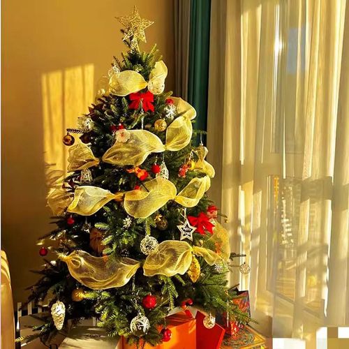 product_image_name-Generic-26cm 10 Yards Flower Wreath Mesh Diy Gold Silver Xmas Tree Ribbon Decoration Wedding Wrapping Ribbon-6