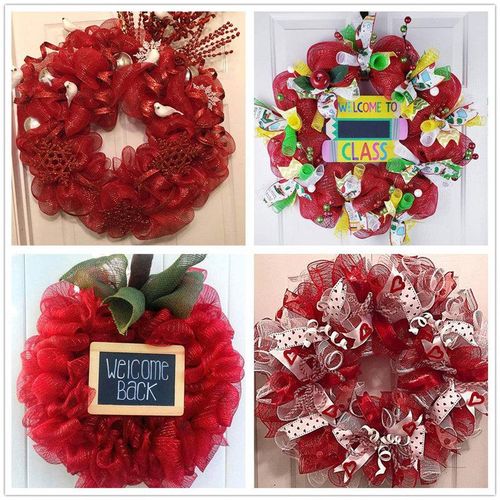 product_image_name-Generic-26cm 10 Yards Flower Wreath Mesh Diy Gold Silver Xmas Tree Ribbon Decoration Wedding Wrapping Ribbon-7