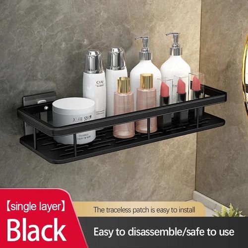 product_image_name-Generic-Bathroom Storage Rack Stainless Steel Anti Rust Storage Shower Rack Suction Cup Storage Rack Household Storage Appliances-1