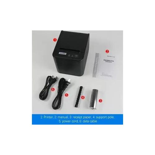 XPrinter 80mm POS Thermal Receipt Printer with Auto-cutter, and together with Paper Rolls - image 2