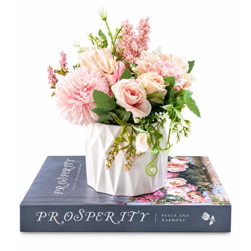 Generic 2 pc faux book + potted plant decor - image 2
