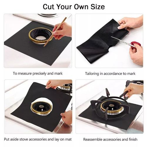 Stove Cover, Non-stick Gas Stove Top Protectors, Gas Range Stove Mat,  Reusable Oven Liners, Gas Range Protection Covers, Washable Mat, Stove Guard,  Keep Stove Clean, Kitchen Gadgets, Kitchen Accessories, Home Kitchen Items 