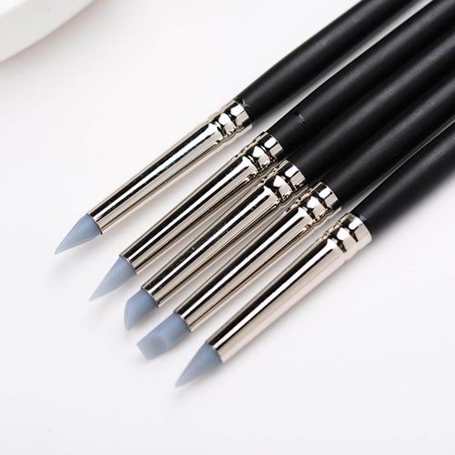 5pcs Dental Silicone Brush Pen Adhesive Composite Resin Cement Porcelain  Tooth