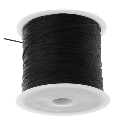 Generic Elastic String Cord Thread Beading String For Making Bracelet Black