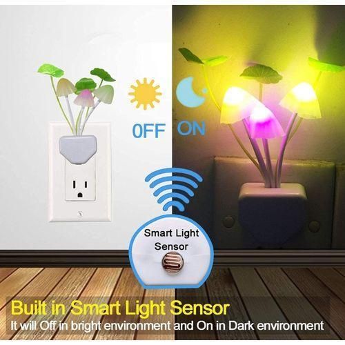 Generic 2-Pack LED Night Light, 0.6W Plug-In Wall Lamp(European standard plug) - image 5