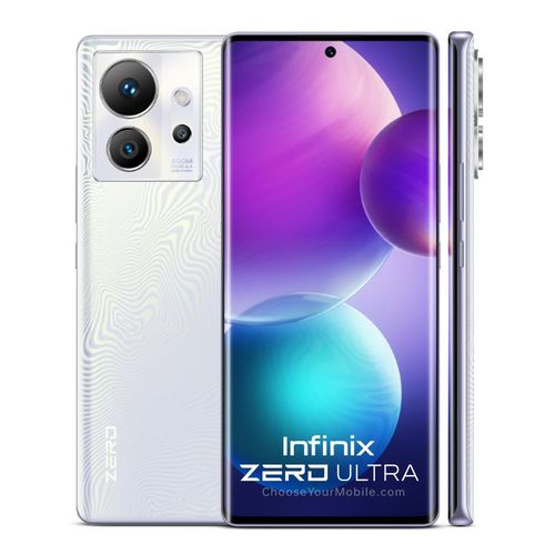 Infinix Zero Ultra - 6.8" FHD+ (8+5GB RAM, 256GB ROM) Android 12 - 200MP Triple + 32MP Selfie - Dual - 5G - NFC - 4500mAh - Silver