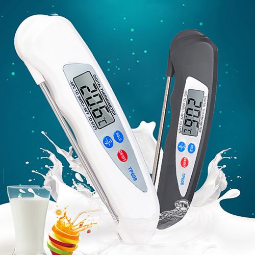 Foldable Food Thermometer Dual Probe Digital BBQ Kitchen Meat