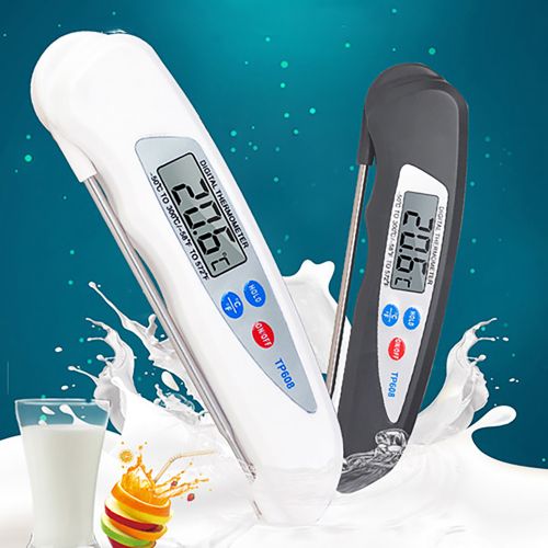 Generic High Quality Foldable Food Thermometer Probe Digital BBQ Kitchen  Meat Kitchen Thermometer Liquid Water Oil Temperature Gauge