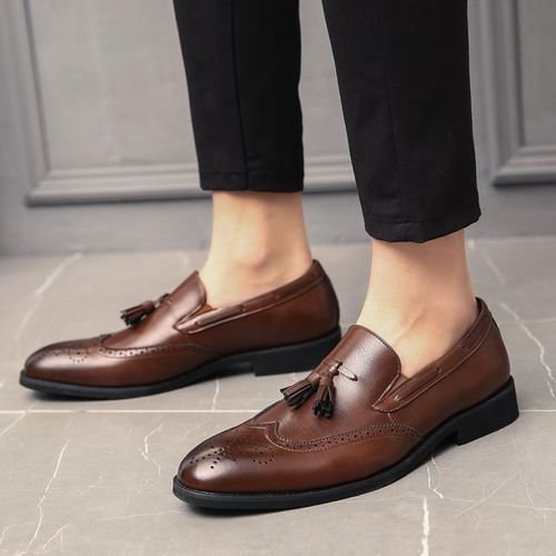 Fashion Mens Formal Shoes Business Dress Office Shoes Brown | Jumia Nigeria