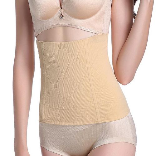 Generic Women s Flat Stomach Belt Postpartum Body Shaping Belts Seamless Slimming Belt Without Trace High Waist Memory Metal Straps Jumia Nigeria