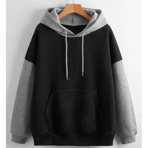 product_image_name-Danami-Classic Black & Ash Contrast Colour Hoodie-1