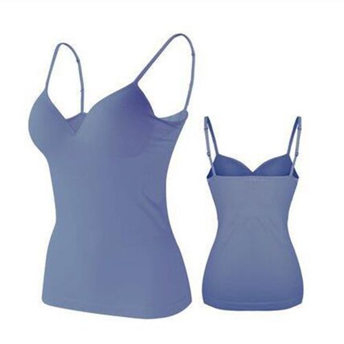 Women Spaghetti Strap Vest Camisole with Built in Shelf Bra