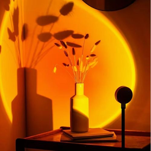 product_image_name-Generic-Sunset Lamp, Sunset Projection Light, Rainbow 7-Color Projector, Live Stream Background Ambient Light-1