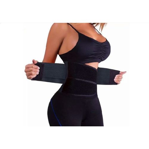 3dome BLACK hot shaper Sweet Sweat Belt Waist Trimmer Belt Fat