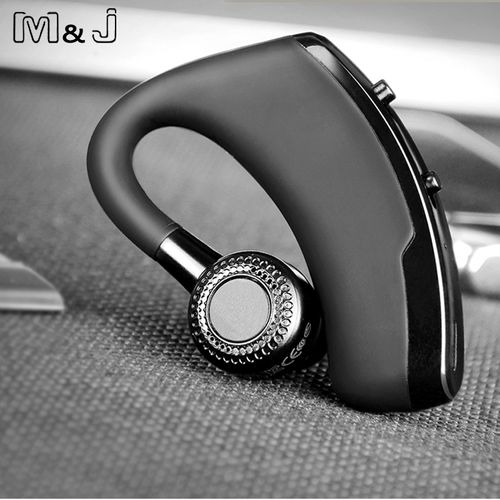 M&amp;J V9 Handsfree Business Wireless Bluetooth Headset With Mic Voice Control Headphone For Drive Connect With 2 Phone HAOKAI