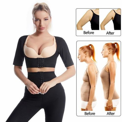 Generic Upper Arm Shaper Slimmer Posture Corrector Women Body Compression  Sleeves Shapewear Seamless Corrective Underwear Slimming S