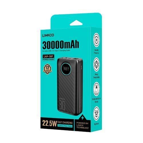 product_image_name-LINKCO-30000mAh Powerbank With 22.5W Fast Charging & Torch-2