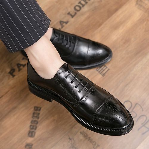Fashion High end Oxfords Shoes Men Business Office Leather Shoes Male British Style Carved Brogue Dress Shoes Lace Up Wedding Shoes Jumia Nigeria