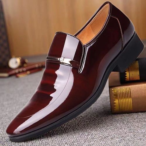 Fashion Men's Italian Plus Size Smooth Leather Shoes Brown | Jumia Nigeria