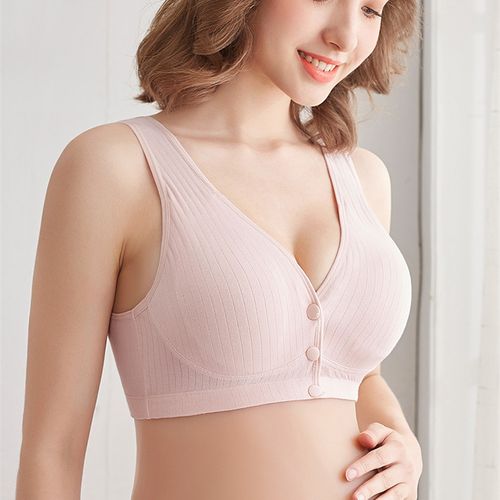 Munlar Nursing Bras,Womens Breastfeeding Bra,Ladies Comfortable Breathable  Front Buckle Vest Style Gathers Breastfeeding Pregnant Bra Woman Underwear