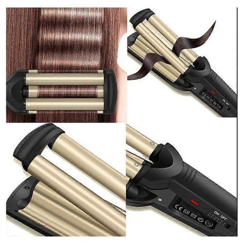 product_image_name-Generic-3 Barrel Fast Heating Deep Big Wave Hair Curler/Hair Styling Crimper-2