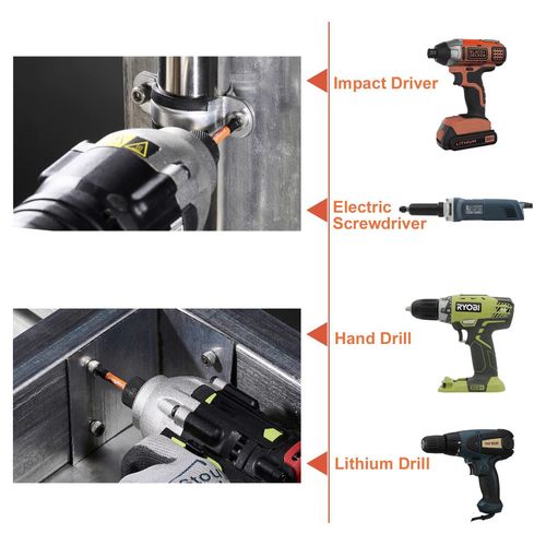 Litoott 7-Piece Allen-Wrench 1/4 Inch Hex Head Drill Bit Set,Long-Lasting - image 4