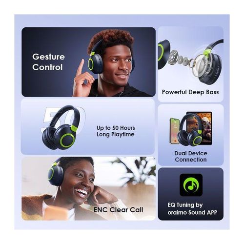 Oraimo BoomPop2S ENC Over-Ear Wireless Headphones - image 3
