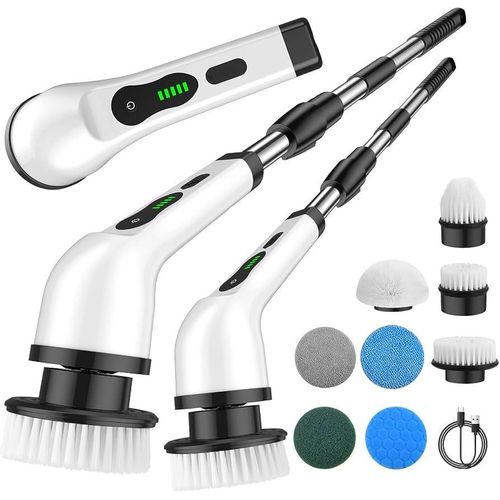 Generic Powerful Multifunctional Electric Spin Scrubber Cordless Shower Scrubber Cleaning Brush