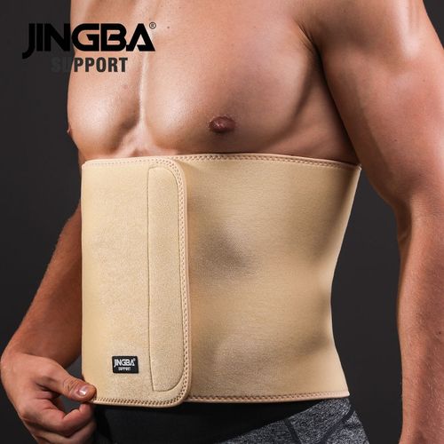 Generic Waist Trimmer Slim Fit Abdominal Waist Sweat Belt Professional  Adjustable Waist Back Support Belt Fitness Equipme-Khaki