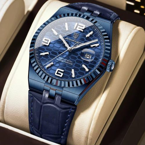 POEDAGAR Stockholm Slim Chronograph – Minimalist Dial & Supple Leather Strap - image 2