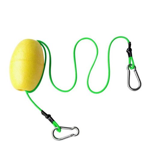 Generic Kayak Tow Line Throw Line 74cm Rope With Anchor Float Yellow +  Green