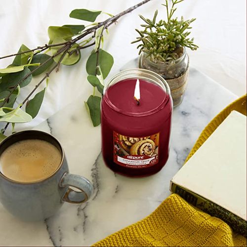 Airpure 18oz Scented Jar Candles – Gingerbread, 510g X 4 - image 2