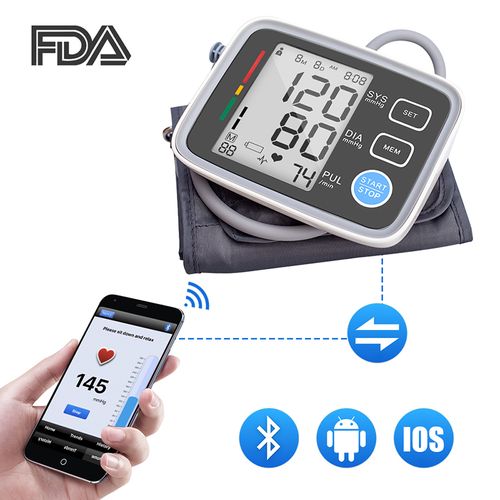 Generic Bluetooth-compatible Sphygmomanometer Automatic Blood Pressure  Monitor Upper Arm Blood Pressure Pulse Heart Beat Rate Meter | Jumia Nigeria