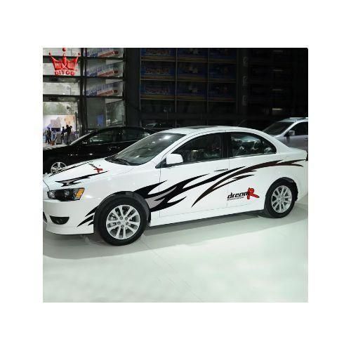 Generic 2sides Sporty Flame Sticker/decals For Cars, Trucks And Buses