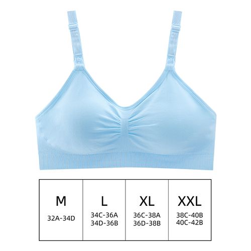 Blue Nursing Bras 36B